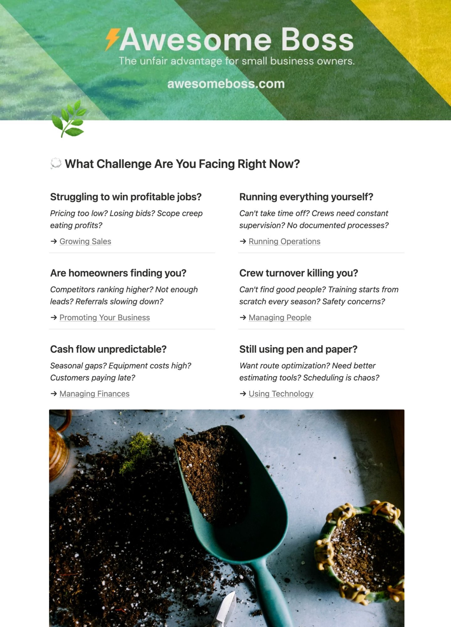 Challenge-based navigation